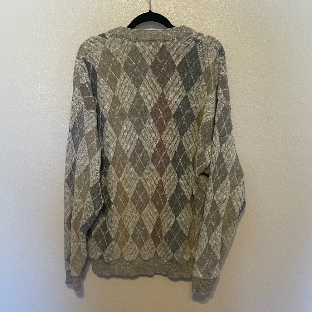 Vintage Shenandoah Argyle Men’s Sweater Size XXL EUC Made In USA - Picture 4 of 5